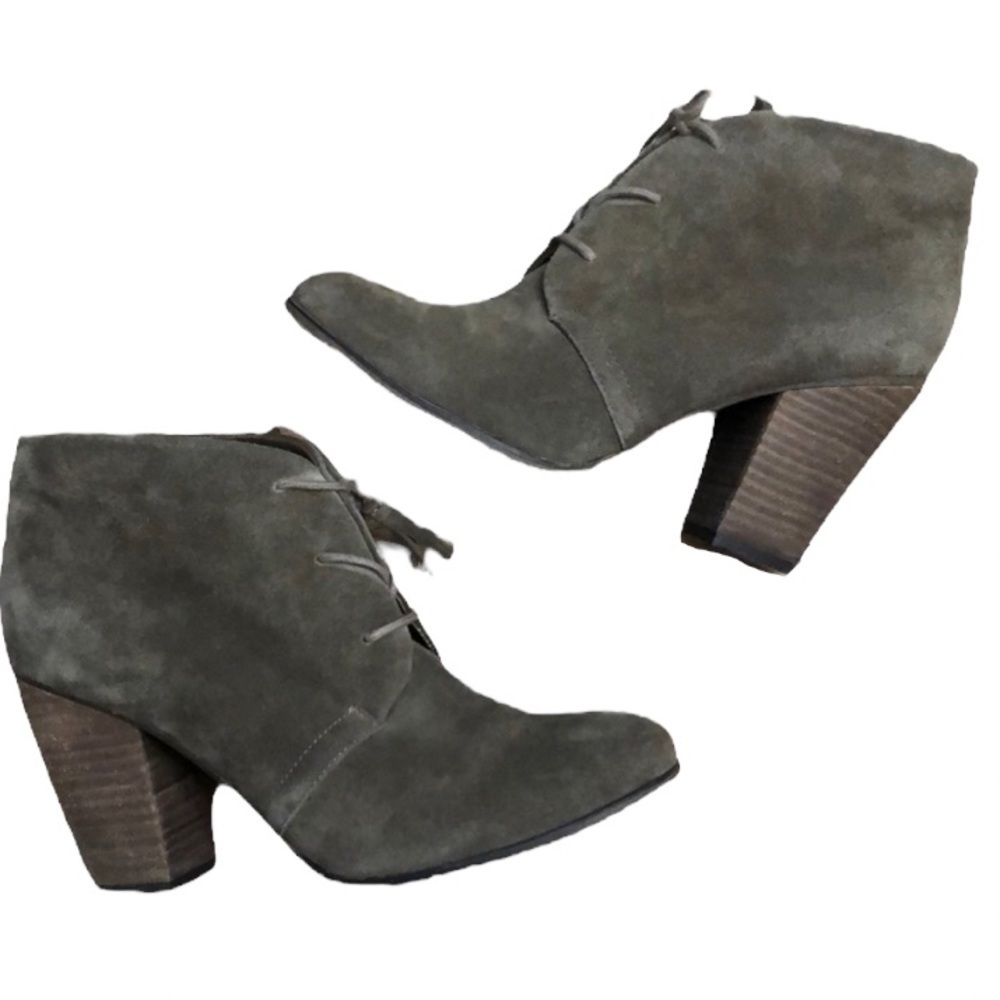 Bjorndal Harlow Taupe Suede Lace Up Booties